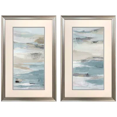 Paragon Ribbons Of Clouds 21"w X 33"h Framed Art - Set Of 2 In Multi