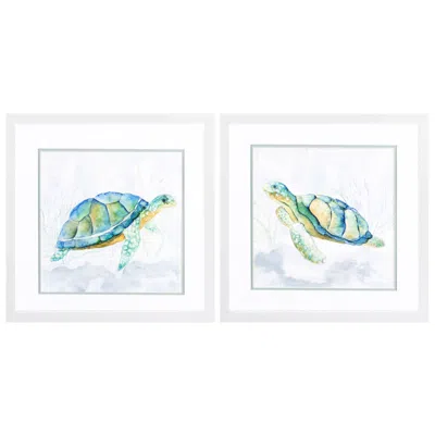 Paragon Riding The Current 17"w X 17"h Framed Art Set Of 2