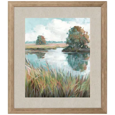 Paragon Riverside View Ii 36"w X 42"h Framed Art In Multi