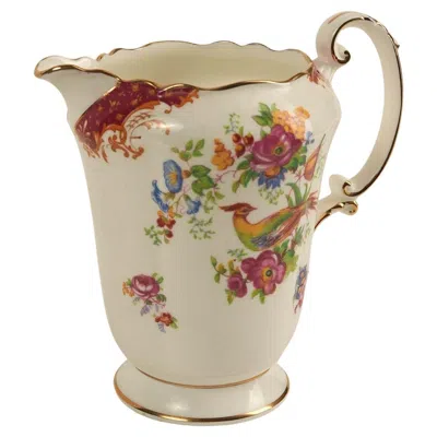 Pre-owned Paragon "rockingham" Hand-painted Bone China Creamer In Sand