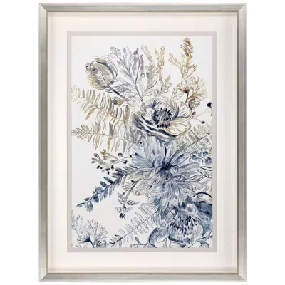 Paragon Royal Blue Ii 47" High Shadow Box Giclee Framed Wall Art