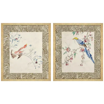 Paragon Rustic Paradise I 28"h 2-piece Framed Giclee Wall Art Set
