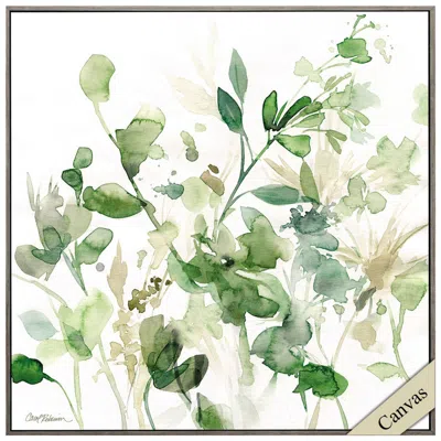 Paragon Sage Garden I 30"w X 30"h Canvas In Green