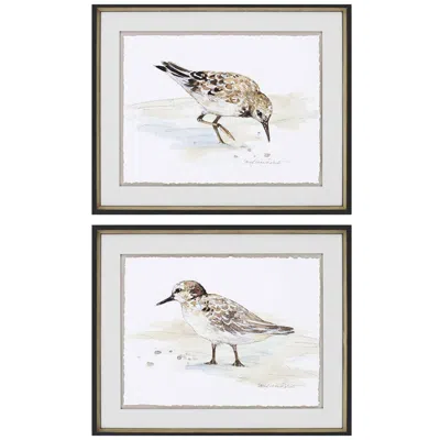 Paragon Sandpiper 26"w X 21"h Framed Art Set Of 2