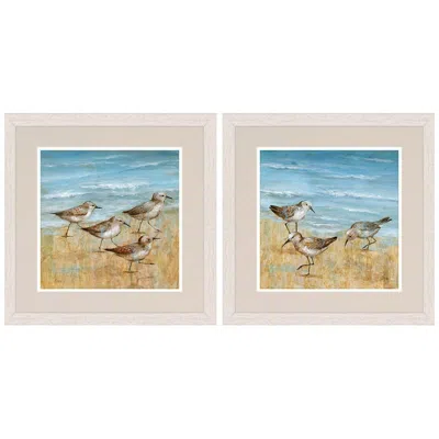 Paragon Sandpipers 17"w X 17"h Framed Art Set Of 2