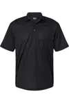 Paragon Saratoga Performance Mini Mesh Polo In Black