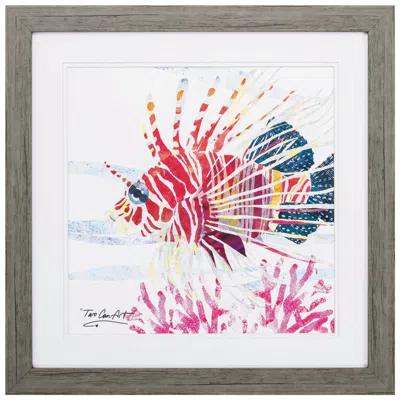 Paragon Sea Creature Fish 23"w X 23"h Framed Art
