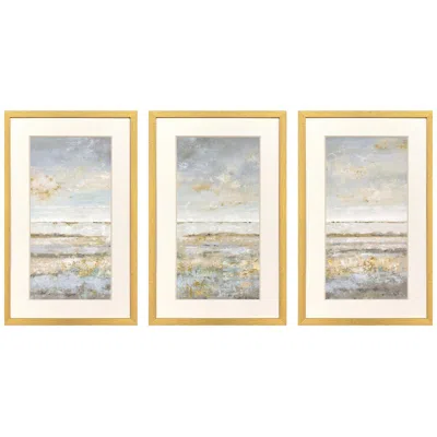 Paragon Sea Horizon 20"w X 32"h Framed Art - Set Of 3