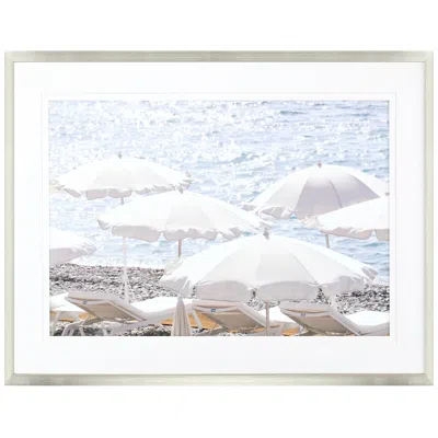 Paragon Sea Shade 47"w X 35"h Framed Art In White