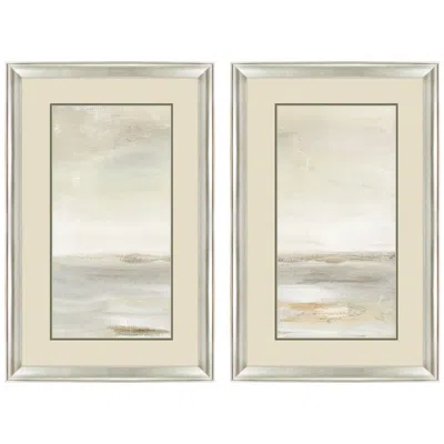 Paragon Secluded Ocean 21"w X 33"h Framed Wall Art Set Of 2 In Neutral
