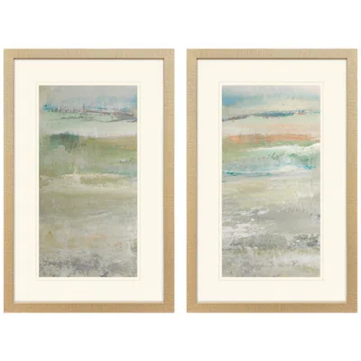Paragon Serene Is The Sea 20"w X 32"h Framed Art - Set Of 2 In Multi