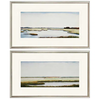Paragon Set Of 2 Marshlands I 30" Wide Framed Coastal Wall Art