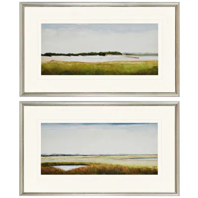 Paragon Set Of 2 Marshlands Ii 30" Wide Framed Coastal Wall Art