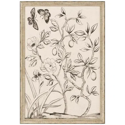 Paragon Shimmering Garden I 39" High Framed Giclee Wall Art