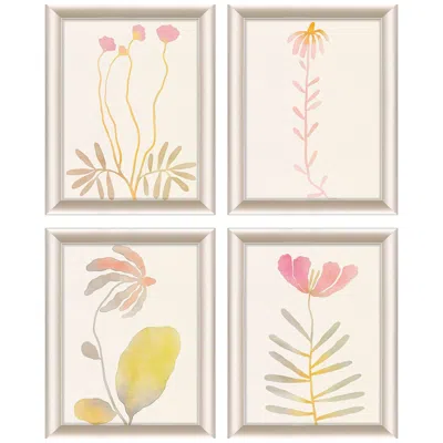 Paragon Soft Bloom Framed Art Set Of 4