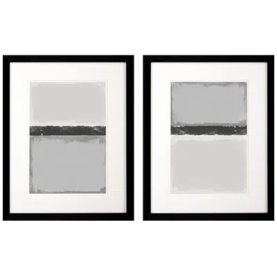 Paragon Soft Charcoals 20"w X 26"h Framed Art Set Of 2 In Multi