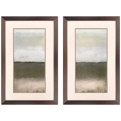 Paragon Soft Clouds Jupiter 21"w X 33"h Framed Art - Set Of 2 In Multi