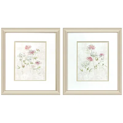 Paragon Soft Lace 15"w X 17"h Traditional Framed Art Set Of 2