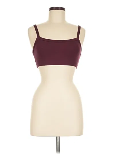 Pre-owned Paragon Sports Bra In Burgundy
