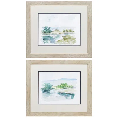 Paragon Spring Watercolor 22"w X 19"h Framed Art Set Of 2