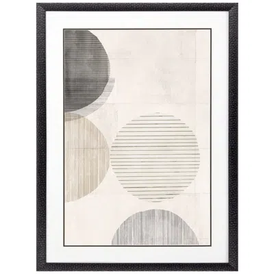 Paragon Stitched Spheres Ii 33"w X 45"h Framed Art