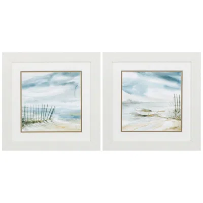 Paragon Subtle Mist 19" Square 2-piece Framed Wall Art