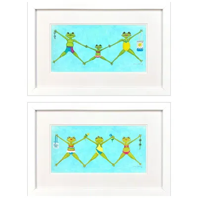 Paragon Summer Splash I 29"w X 19"h Framed Art Set Of 2