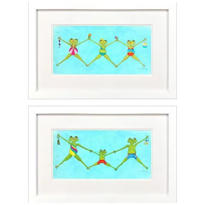 Paragon Summer Splash Ii 29"w X 19"h Framed Art Set Of 2
