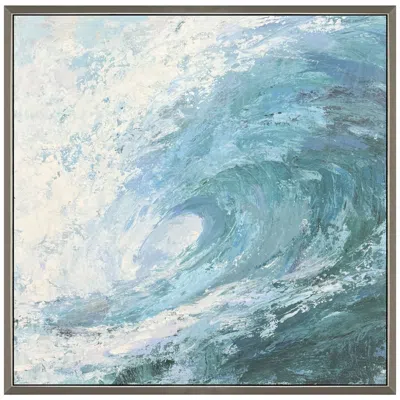 Paragon Summer Wave 39"w X 39"h Coastal Framed Art