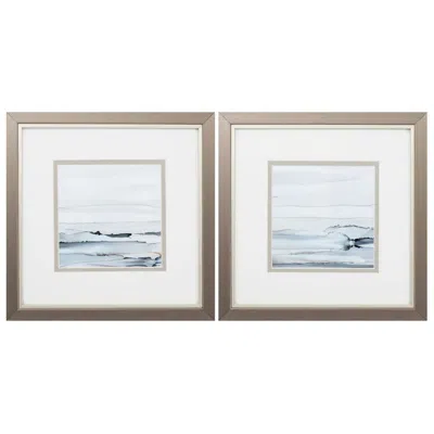 Paragon Sunkissed Horizons 11"w X 11"h Framed Art Set Of 2