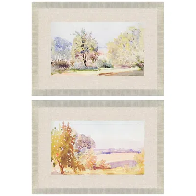 Paragon Sunrise/serene 34"w X 24"h Framed Art Set Of 2