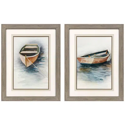 Paragon Sunset Drift 20"w X 26"h Framed Art - Set Of 2 In Multi