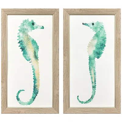 Paragon Swim Tall 14"w X 26"h Framed Art Set Of 2