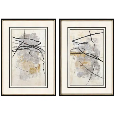 Paragon Tangle 23"w X 33"h Framed Art - Set Of 2
