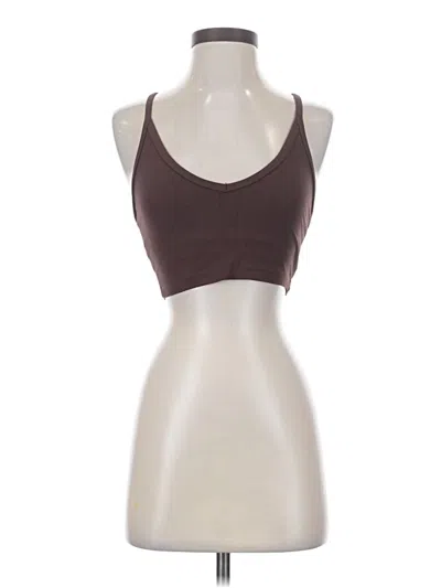 Pre-owned Paragon Tank Top Brown Halter Neckline Tops