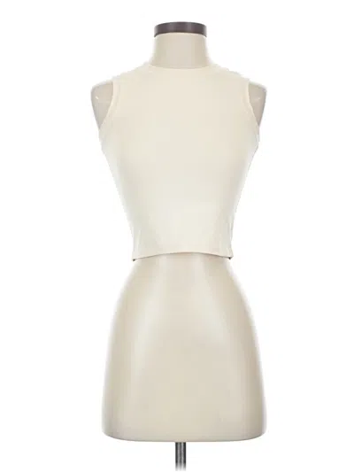 Pre-owned Paragon Tank Top Ivory Halter Neckline Tops