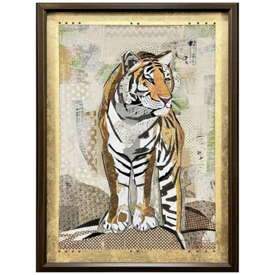 Paragon Tiger Strength 31"w X 43"h Transitional Framed Art