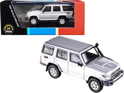 Paragon Toyota Land Cruiser 76 Silver Pearl 1/64 Diecast Model Car By  In Blue
