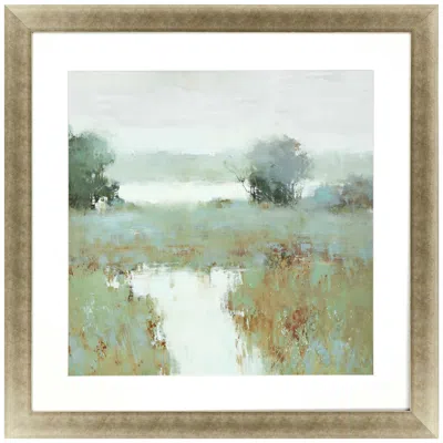 Paragon Trees And Creek Series-2 42" Square Framed Giclee Wall Art