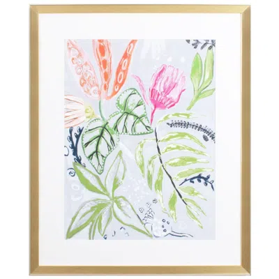 Paragon Tropical Blooms Ii 26"w X 32"h Framed Art