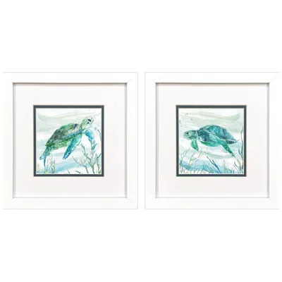 Paragon Tropical Current 11"w X 11"h Framed Art Set Of 2