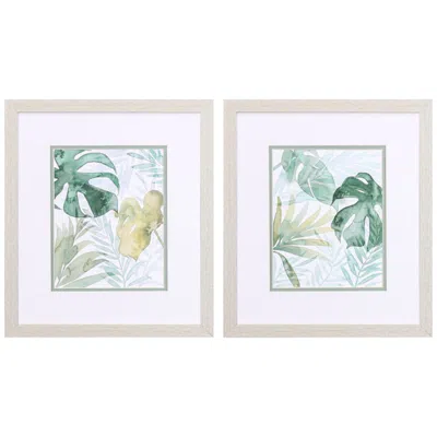 Paragon Tropical Whisper 16" High 2-piece Framed Wall Art Set