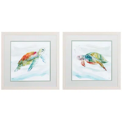 Paragon Turtle Tropics 17"w X 17"h Framed Art Set Of 2