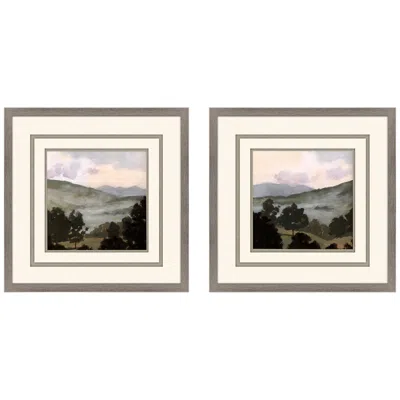 Paragon Valley 22" Square 2-piece Square Framed Wall Art Set