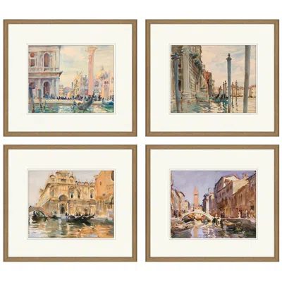 Paragon Venice 25"w X 21"h Framed Wall Art Set Of 4
