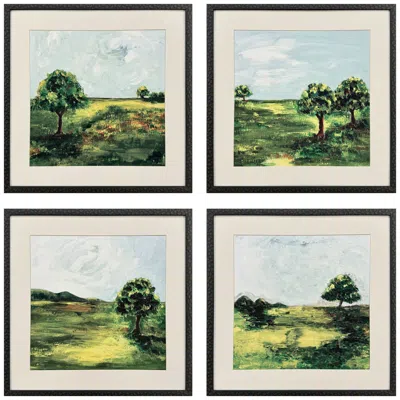 Paragon Verdant View 21"w X 21"h Framed Art Set Of 4