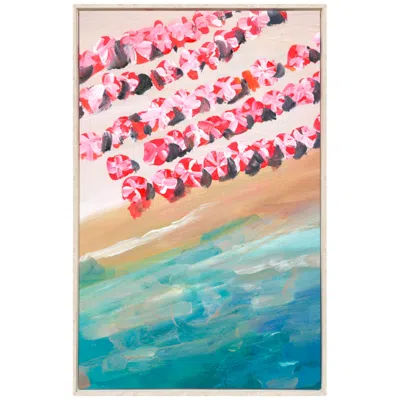 Paragon View From Above 32"w X 50"h Canvas In Multi