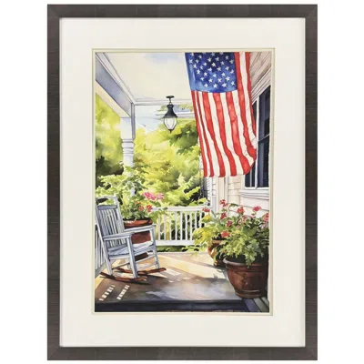 Paragon Vintage 24"w X 32"h Porch I Framed Wall Art In Multi