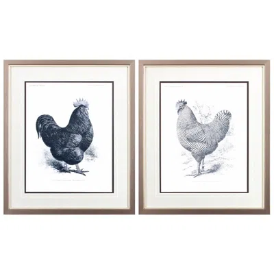Paragon Vintage Farmhouse 17"w X 20"h Framed Art Set Of 2 In Multi