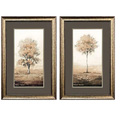 Paragon Way Of Nature 22"w X 34"h Framed Art Set Of 2 In Brown